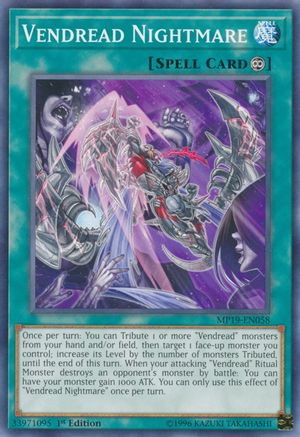 Vendread Nightmare (MP19-EN058) - 2019 Gold Sarcophagus Tin Mega Pack Unlimited - Premium Yugioh Single from Konami - Just $0.25! Shop now at Game Crave Tournament Store