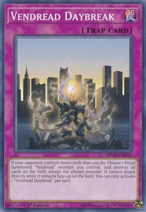 Vendread Daybreak (MP19-EN059) - 2019 Gold Sarcophagus Tin Mega Pack 1st Edition - Premium Yugioh Single from Konami - Just $0.25! Shop now at Game Crave Tournament Store