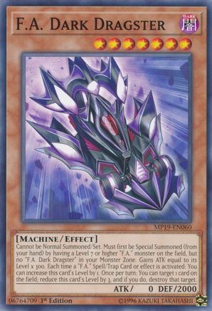 F.A. Dark Dragster (MP19-EN060) - 2019 Gold Sarcophagus Tin Mega Pack Unlimited - Premium Yugioh Single from Konami - Just $0.25! Shop now at Game Crave Tournament Store