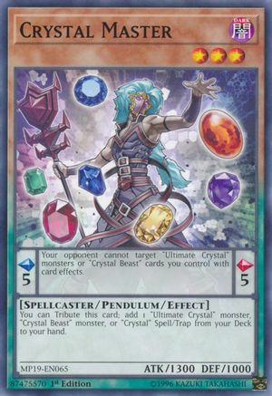 Crystal Master (MP19-EN065) - 2019 Gold Sarcophagus Tin Mega Pack 1st Edition - Premium Yugioh Single from Konami - Just $0.25! Shop now at Game Crave Tournament Store