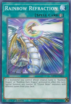 Rainbow Refraction (MP19-EN069) - 2019 Gold Sarcophagus Tin Mega Pack Unlimited - Premium Yugioh Single from Konami - Just $0.25! Shop now at Game Crave Tournament Store