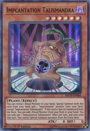 Impcantation Talismandra (MP19-EN084) - 2019 Gold Sarcophagus Tin Mega Pack Unlimited - Premium Yugioh Single from Konami - Just $0.33! Shop now at Game Crave Tournament Store