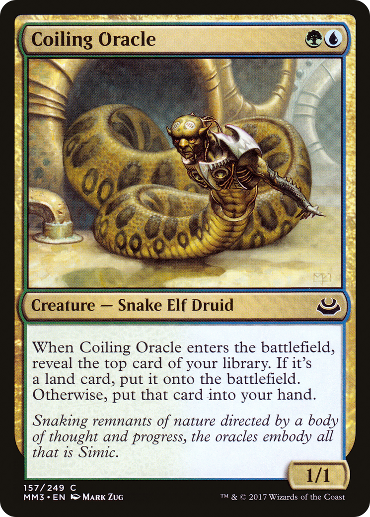 Coiling Oracle (MM3-157) - Modern Masters 2017 - Premium MTG Single from Wizards of the Coast - Just $0.25! Shop now at Game Crave Tournament Store