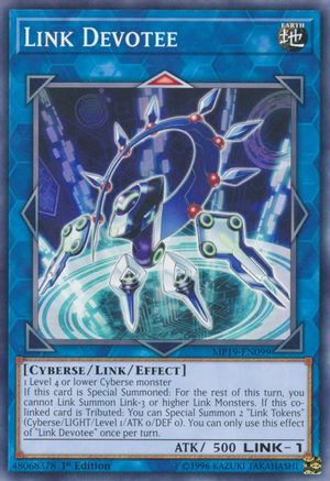 Link Devotee (MP19-EN099) - 2019 Gold Sarcophagus Tin Mega Pack Unlimited - Premium Yugioh Single from Konami - Just $0.25! Shop now at Game Crave Tournament Store
