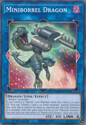 Miniborrel Dragon (MP19-EN103) - 2019 Gold Sarcophagus Tin Mega Pack Unlimited - Premium Yugioh Single from Konami - Just $0.25! Shop now at Game Crave Tournament Store