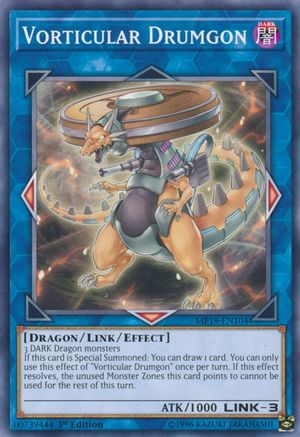 Vorticular Drumgon (MP19-EN104) - 2019 Gold Sarcophagus Tin Mega Pack Unlimited - Premium Yugioh Single from Konami - Just $0.25! Shop now at Game Crave Tournament Store