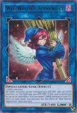 Wee Witch's Apprentice (MP19-EN111) - 2019 Gold Sarcophagus Tin Mega Pack Unlimited - Premium Yugioh Single from Konami - Just $0.30! Shop now at Game Crave Tournament Store