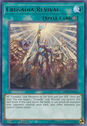 Crusadia Revival (MP19-EN116) - 2019 Gold Sarcophagus Tin Mega Pack Unlimited - Premium Yugioh Single from Konami - Just $0.25! Shop now at Game Crave Tournament Store