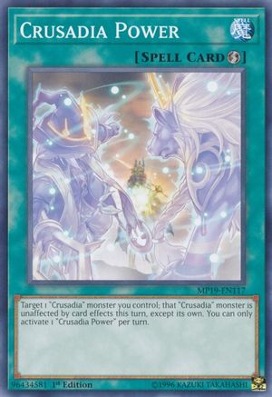 Crusadia Power (MP19-EN117) - 2019 Gold Sarcophagus Tin Mega Pack Unlimited - Premium Yugioh Single from Konami - Just $0.08! Shop now at Game Crave Tournament Store