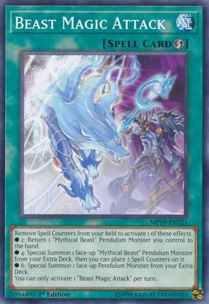 Beast Magic Attack (MP19-EN121) - 2019 Gold Sarcophagus Tin Mega Pack Unlimited - Premium Yugioh Single from Konami - Just $0.25! Shop now at Game Crave Tournament Store