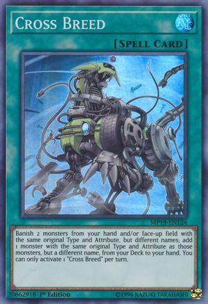 Cross Breed (MP19-EN124) - 2019 Gold Sarcophagus Tin Mega Pack 1st Edition - Premium Yugioh Single from Konami - Just $0.25! Shop now at Game Crave Tournament Store