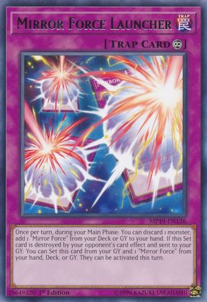 Mirror Force Launcher (MP19-EN126) - 2019 Gold Sarcophagus Tin Mega Pack Unlimited - Premium Yugioh Single from Konami - Just $0.08! Shop now at Game Crave Tournament Store