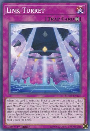 Link Turret (MP19-EN127) - 2019 Gold Sarcophagus Tin Mega Pack Unlimited - Premium Yugioh Single from Konami - Just $0.25! Shop now at Game Crave Tournament Store