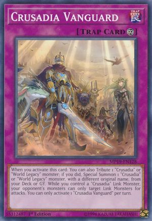 Crusadia Vanguard (MP19-EN128) - 2019 Gold Sarcophagus Tin Mega Pack 1st Edition - Premium Yugioh Single from Konami - Just $0.25! Shop now at Game Crave Tournament Store