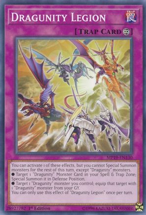 Dragunity Legion (MP19-EN130) - 2019 Gold Sarcophagus Tin Mega Pack Unlimited - Premium Yugioh Single from Konami - Just $0.25! Shop now at Game Crave Tournament Store