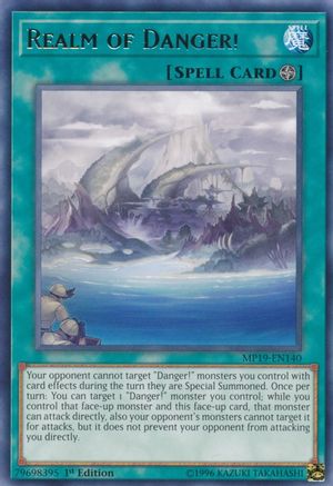 Realm of Danger! (MP19-EN140) - 2019 Gold Sarcophagus Tin Mega Pack Unlimited - Premium Yugioh Single from Konami - Just $0.25! Shop now at Game Crave Tournament Store
