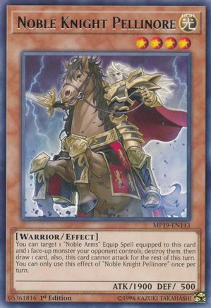 Noble Knight Pellinore (MP19-EN143) - 2019 Gold Sarcophagus Tin Mega Pack 1st Edition - Premium Yugioh Single from Konami - Just $0.25! Shop now at Game Crave Tournament Store