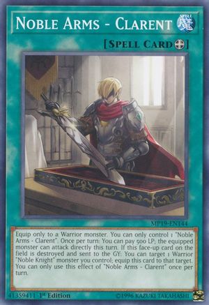 Noble Arms - Clarent (MP19-EN144) - 2019 Gold Sarcophagus Tin Mega Pack 1st Edition - Premium Yugioh Single from Konami - Just $0.31! Shop now at Game Crave Tournament Store