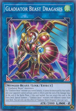 Gladiator Beast Dragases (MP19-EN150) - 2019 Gold Sarcophagus Tin Mega Pack Unlimited - Premium Yugioh Single from Konami - Just $1.59! Shop now at Game Crave Tournament Store