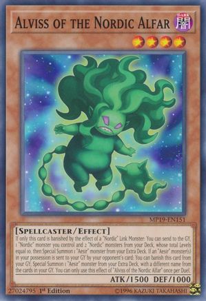 Alviss of the Nordic Alfar (MP19-EN151) - 2019 Gold Sarcophagus Tin Mega Pack Unlimited - Premium Yugioh Single from Konami - Just $0.25! Shop now at Game Crave Tournament Store