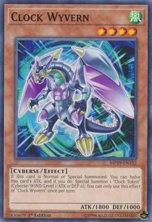 Clock Wyvern (MP19-EN152) - 2019 Gold Sarcophagus Tin Mega Pack Unlimited - Premium Yugioh Single from Konami - Just $0.25! Shop now at Game Crave Tournament Store