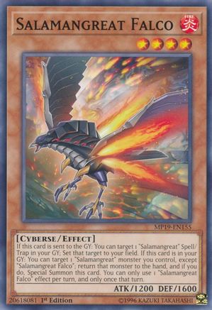 Salamangreat Falco (MP19-EN155) - 2019 Gold Sarcophagus Tin Mega Pack Unlimited - Premium Yugioh Single from Konami - Just $0.25! Shop now at Game Crave Tournament Store