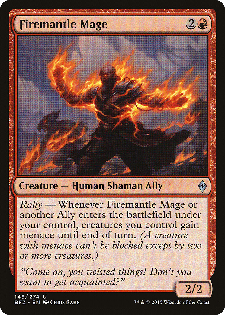 Firemantle Mage (BFZ-145) - Battle for Zendikar - Premium MTG Single from Wizards of the Coast - Just $0.08! Shop now at Game Crave Tournament Store