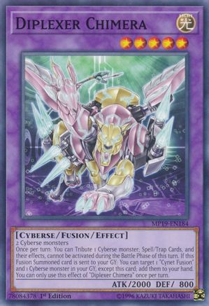 Diplexer Chimera (MP19-EN184) - 2019 Gold Sarcophagus Tin Mega Pack Unlimited - Premium Yugioh Single from Konami - Just $0.25! Shop now at Game Crave Tournament Store