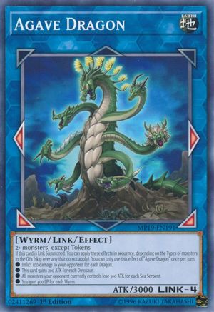 Agave Dragon (MP19-EN191) - 2019 Gold Sarcophagus Tin Mega Pack Unlimited - Premium Yugioh Single from Konami - Just $0.25! Shop now at Game Crave Tournament Store