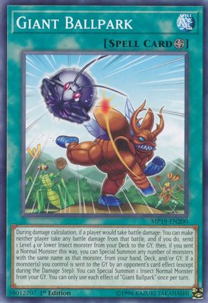 Giant Ballpark (MP19-EN200) - 2019 Gold Sarcophagus Tin Mega Pack Unlimited - Premium Yugioh Single from Konami - Just $0.25! Shop now at Game Crave Tournament Store