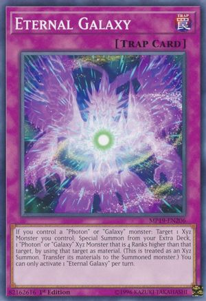 Eternal Galaxy (MP19-EN206) - 2019 Gold Sarcophagus Tin Mega Pack 1st Edition - Premium Yugioh Single from Konami - Just $0.25! Shop now at Game Crave Tournament Store