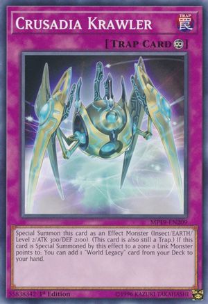 Crusadia Krawler (MP19-EN209) - 2019 Gold Sarcophagus Tin Mega Pack Unlimited - Premium Yugioh Single from Konami - Just $0.25! Shop now at Game Crave Tournament Store