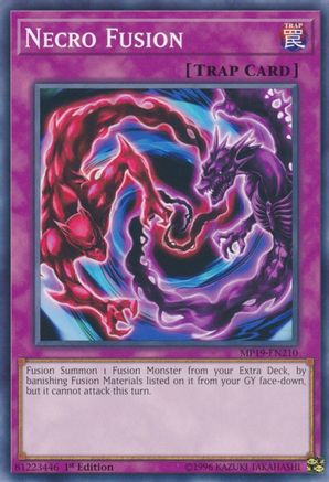 Necro Fusion (MP19-EN210) - 2019 Gold Sarcophagus Tin Mega Pack 1st Edition - Premium Yugioh Single from Konami - Just $0.25! Shop now at Game Crave Tournament Store