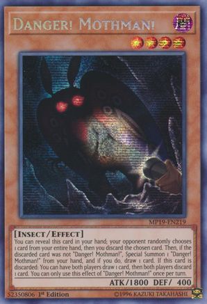 Danger! Mothman! (MP19-EN219) - 2019 Gold Sarcophagus Tin Mega Pack Unlimited - Premium Yugioh Single from Konami - Just $2.38! Shop now at Game Crave Tournament Store