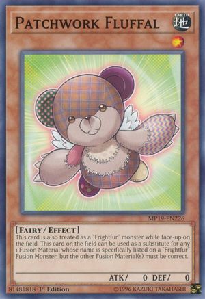 Patchwork Fluffal (MP19-EN226) - 2019 Gold Sarcophagus Tin Mega Pack Unlimited - Premium Yugioh Single from Konami - Just $0.25! Shop now at Game Crave Tournament Store