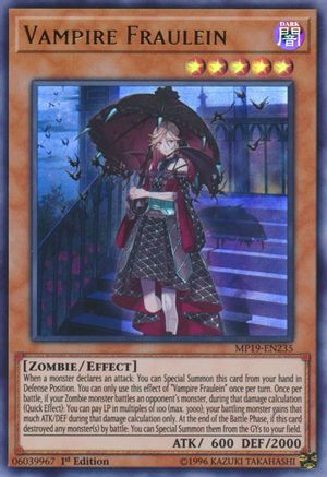 Vampire Fraulein (MP19-EN235) - 2019 Gold Sarcophagus Tin Mega Pack 1st Edition - Premium Yugioh Single from Konami - Just $0.56! Shop now at Game Crave Tournament Store