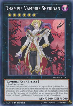 Dhampir Vampire Sheridan (MP19-EN239) - 2019 Gold Sarcophagus Tin Mega Pack 1st Edition - Premium Yugioh Single from Konami - Just $0.70! Shop now at Game Crave Tournament Store