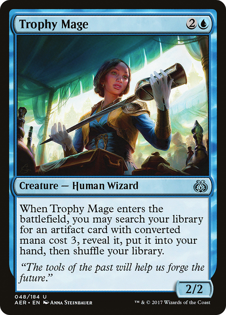 Trophy Mage (AER-048) - Aether Revolt - Premium MTG Single from Wizards of the Coast - Just $0.12! Shop now at Game Crave Tournament Store