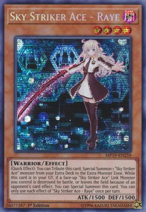 Sky Striker Ace - Raye (MP19-EN259) - 2019 Gold Sarcophagus Tin Mega Pack Unlimited - Premium Yugioh Single from Konami - Just $1.54! Shop now at Game Crave Tournament Store