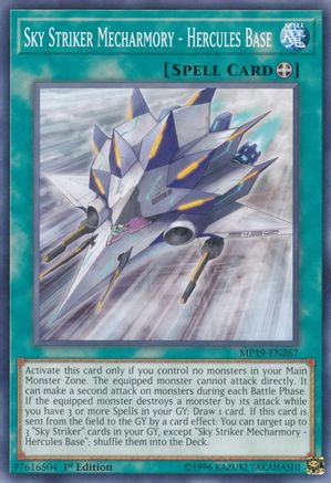 Sky Striker Mecharmory - Hercules Base (MP19-EN267) - 2019 Gold Sarcophagus Tin Mega Pack Unlimited - Premium Yugioh Single from Konami - Just $0.25! Shop now at Game Crave Tournament Store