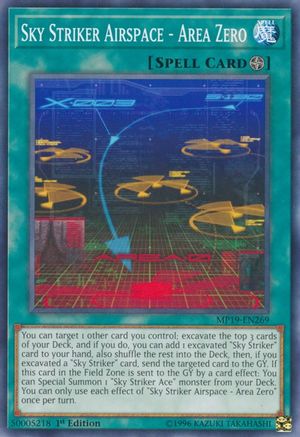 Sky Striker Airspace - Area Zero (MP19-EN269) - 2019 Gold Sarcophagus Tin Mega Pack 1st Edition - Premium Yugioh Single from Konami - Just $1.03! Shop now at Game Crave Tournament Store