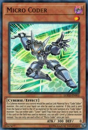 Micro Coder (LOD2-EN002) - Yu-Gi-Oh! Video Game Promotional Cards Unlimited - Premium Yugioh Single from Konami - Just $0.39! Shop now at Game Crave Tournament Store