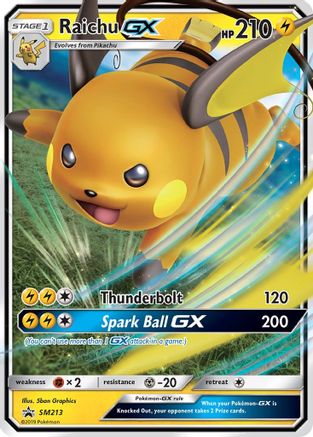 Raichu-GX SM213/248 - SM Black Star Promos Holofoil - Premium Pokemon Single from Nintendo - Just $0.57! Shop now at Game Crave Tournament Store