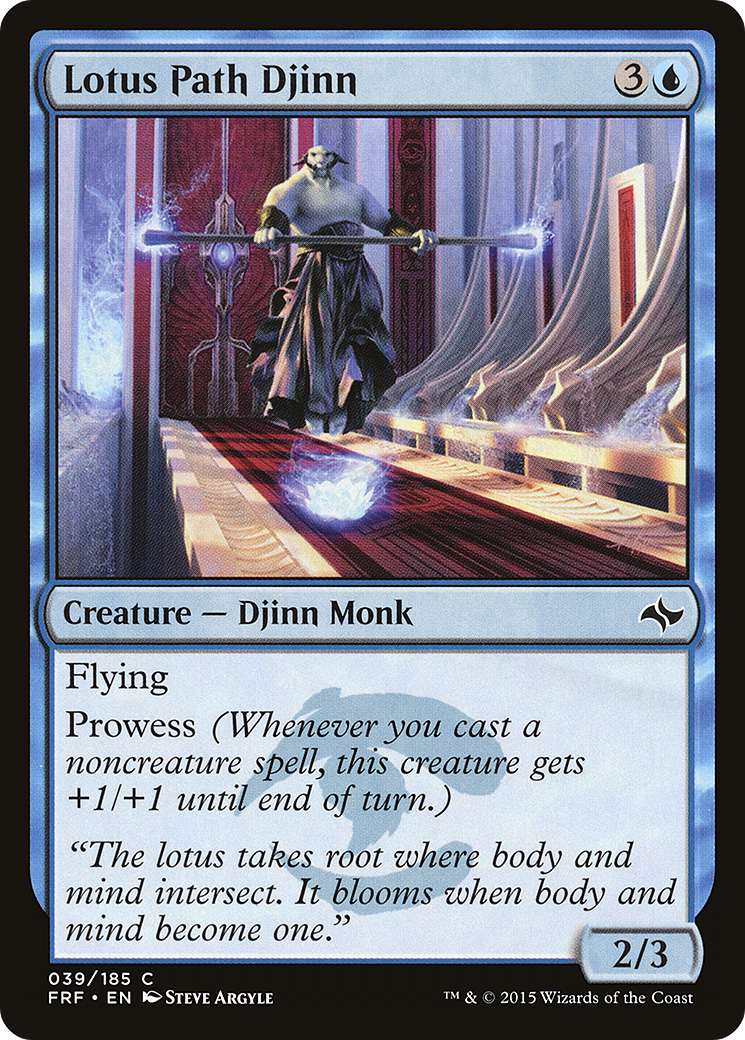 Lotus Path Djinn (FRF-039) - Fate Reforged - Premium MTG Single from Wizards of the Coast - Just $0.08! Shop now at Game Crave Tournament Store