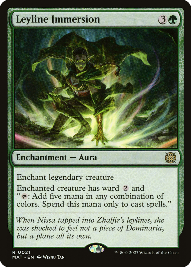 Leyline Immersion (MAT-021) - March of the Machine: The Aftermath - Premium MTG Single from Wizards of the Coast - Just $0.08! Shop now at Game Crave Tournament Store
