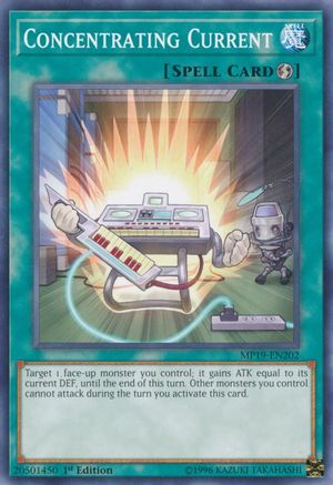 Concentrating Current (MP19-EN202) - 2019 Gold Sarcophagus Tin Mega Pack 1st Edition - Premium Yugioh Single from Konami - Just $0.08! Shop now at Game Crave Tournament Store