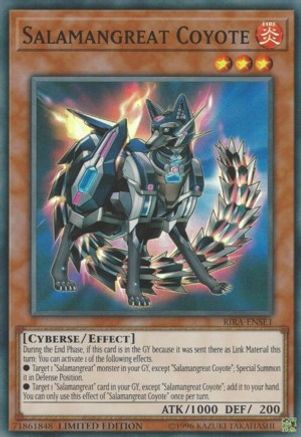 Salamangreat Coyote (RIRA-ENSE1) - Rising Rampage Limited - Premium Yugioh Single from Konami - Just $0.26! Shop now at Game Crave Tournament Store