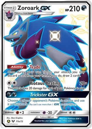 Zoroark-GX 77a/73 - Shining Legends Holofoil - Premium Pokemon Single from Nintendo - Just $5.71! Shop now at Game Crave Tournament Store