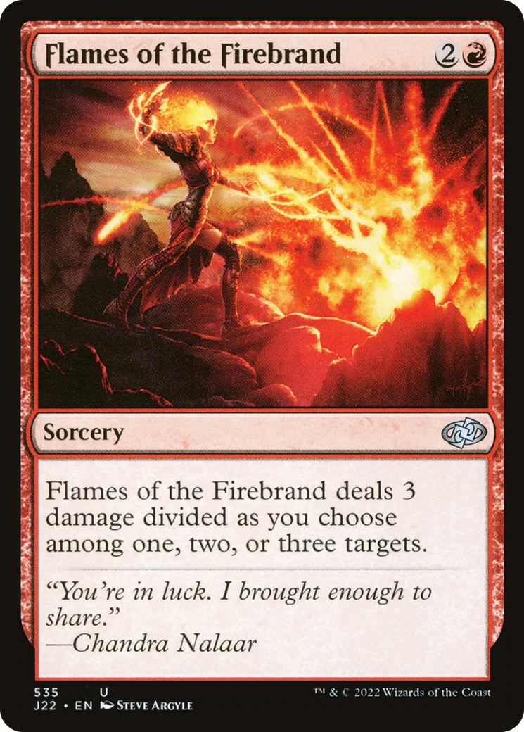 Flames of the Firebrand (J22-535) - Jumpstart 2022 - Premium MTG Single from Wizards of the Coast - Just $0.08! Shop now at Game Crave Tournament Store