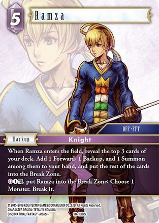 Ramza (Starter) (OPUS X) Foil - Premium Final Fantasy Single from Opus X - Just $2.18! Shop now at Game Crave Tournament Store